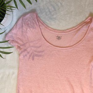 LOFT Blush Pink Linen T-Shirt